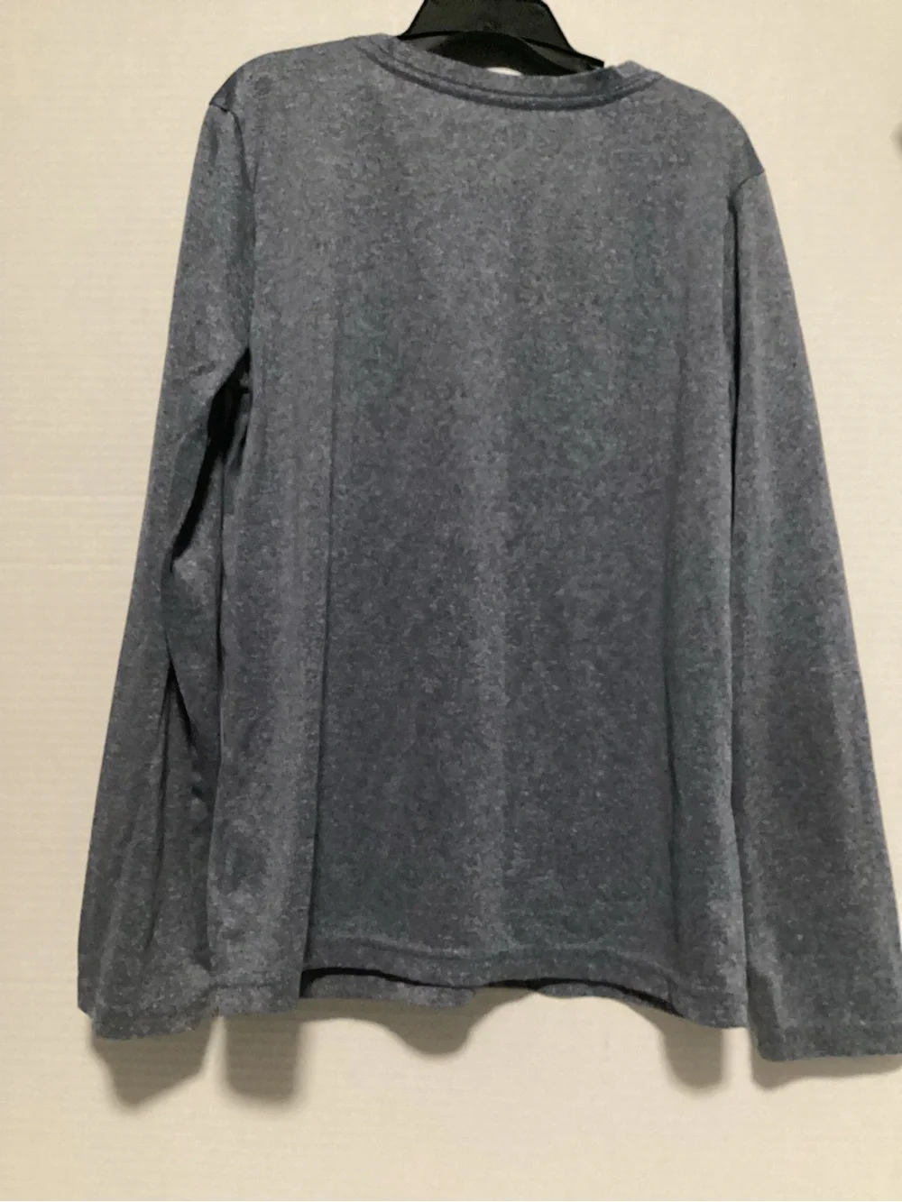 Puma Long Sleeve Crew Tee - Heather Dark Blue size kids 8